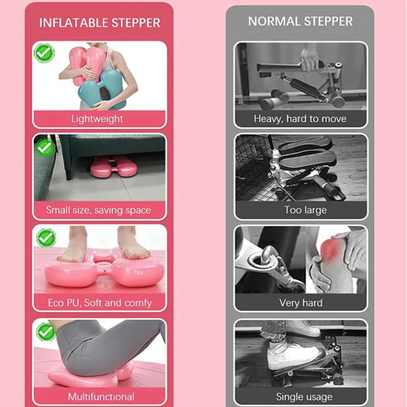 Надувной шаговый тренажер оборудование для тренажерного зала 3 в 1 Балансирующий