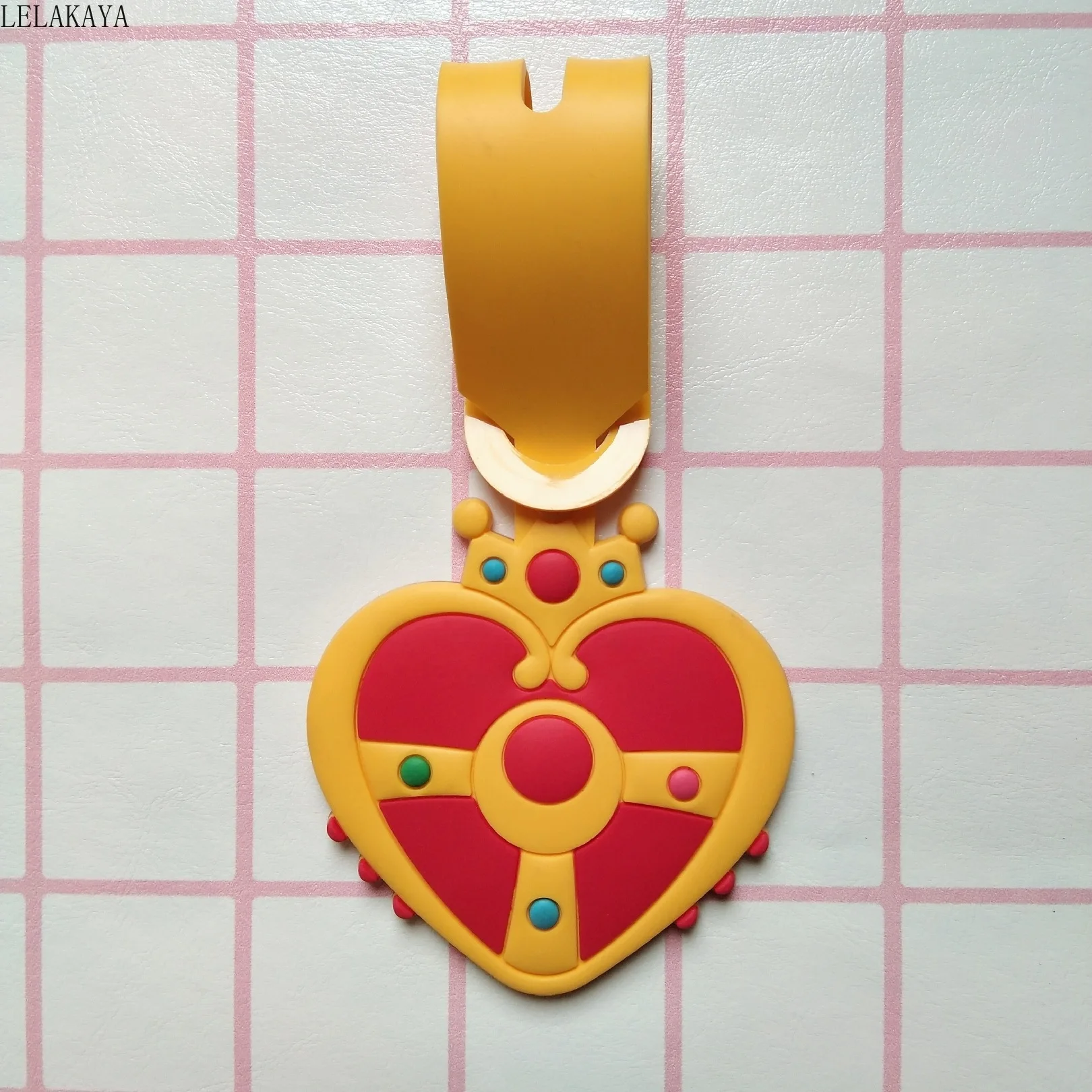 1 шт. аниме розовая Луна Сакура милая девушка Чиби экшн фигурка с принтом брелок