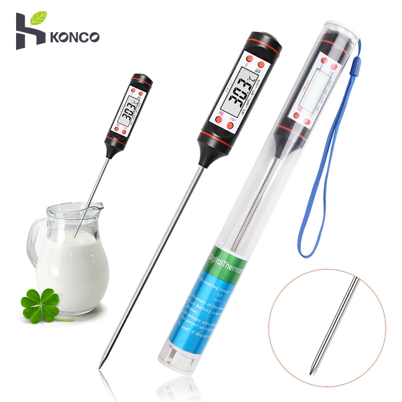Кухонный Термометр для пищевых продуктов термометр мяса воды молока Цифровой