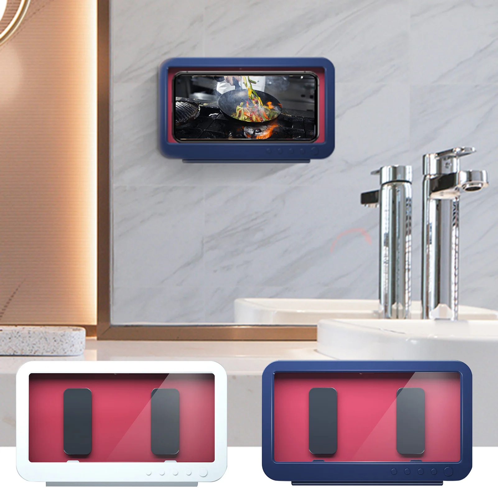 Поворотная полка для ванной комнаты до 7 дюймов держатель Мобильный телефон