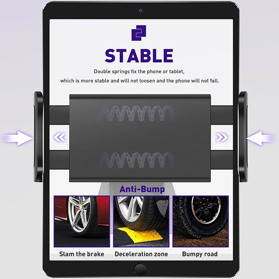 Держатель для телефона Tesla Model 3/Y на заднее сиденье вращающаяся 360 градусов