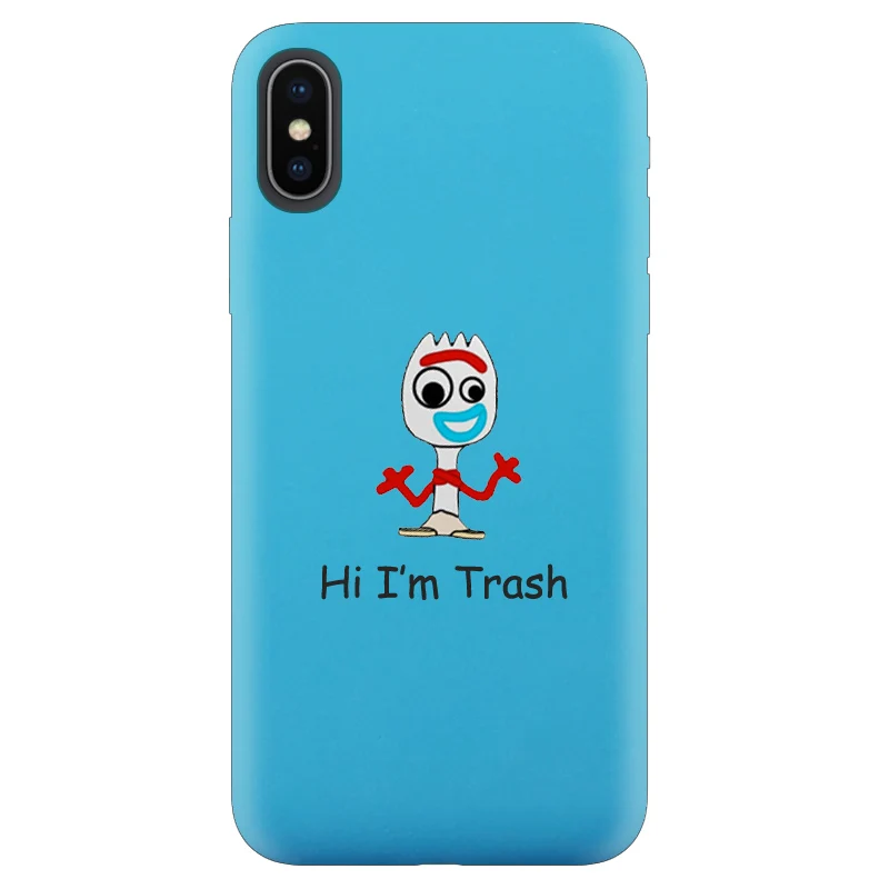 Forky мультфильма «История игрушек», чехол для телефона для samsung Galaxy S10 S9 S8 S7 S6 рlus Lite край мягкая задняя крышка футболка с изображением персонажей видеоигр Coque - Цвет: Color 2Blue