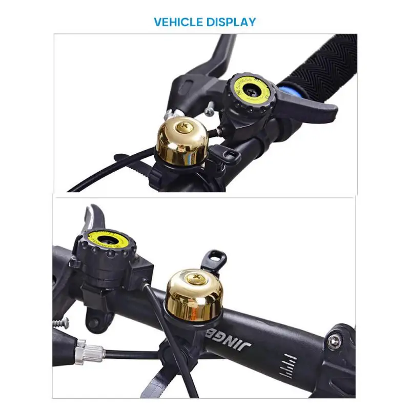 

Retro Bike Handlebar Bell Ring Metal Horn Safety Warning Alarm Bicycle Outdoor Protective Universal Cycling Accessories