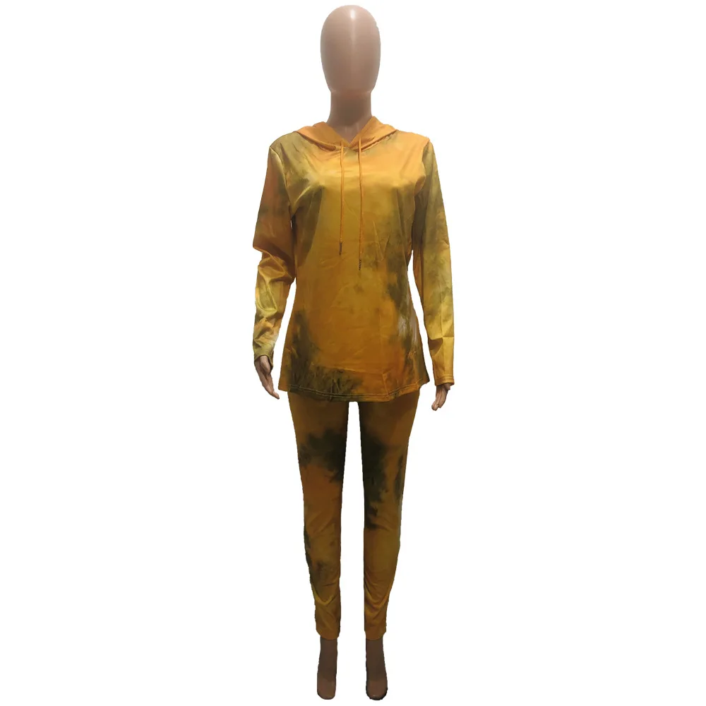 

Women Two Piece Set 2021 Plus Size Clothing Casual Hooded Hoodie And Pants Suits Spring Autumn Casual 2 Pieces Outfits