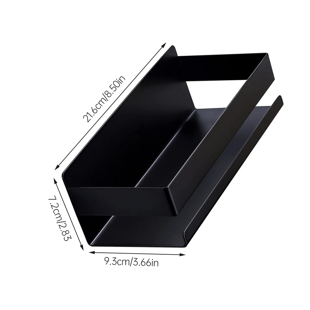 

Bathroom Shelf Rack Kitchen Wall Shelves Adhesive Stainless Steel Shower Caddy No Drilling Storage Bathroom Rack Black New