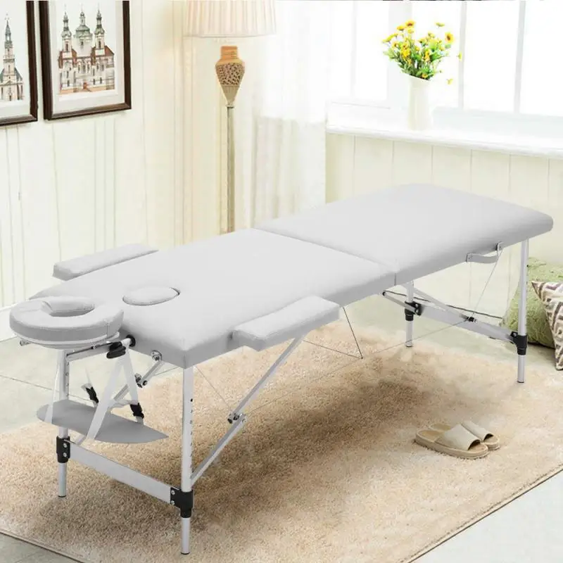 Professional Folding Beauty Bed Portable Spa Massage Tables Foldable With Bag Salon Furniture PU Leather Waterproof 