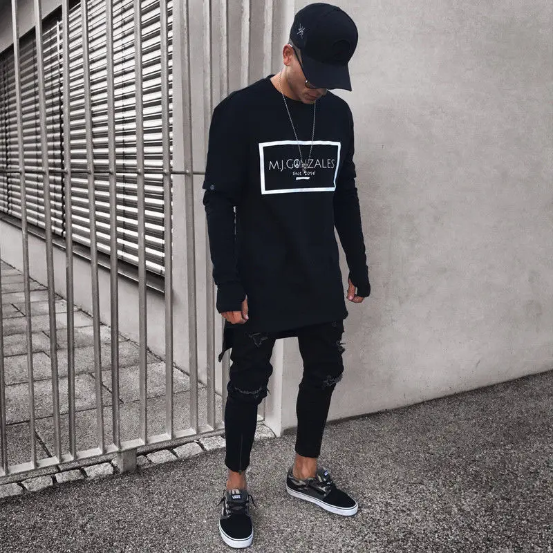 Горячая Распродажа модная обувь размера плюс черные джинсы для мужчин узкие