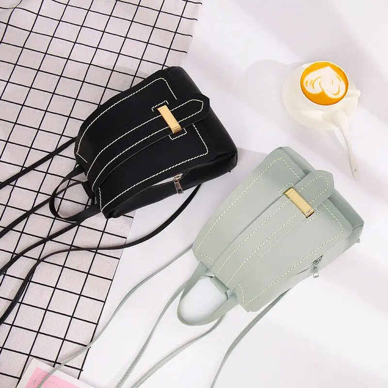 Модный мини рюкзак женская наплечная сумка из искусственной кожи школьный