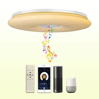 google home alexa ceiling lights with bluetooth speaker led modern lamp remote control diamable for bedroom kitchen bathroom kid