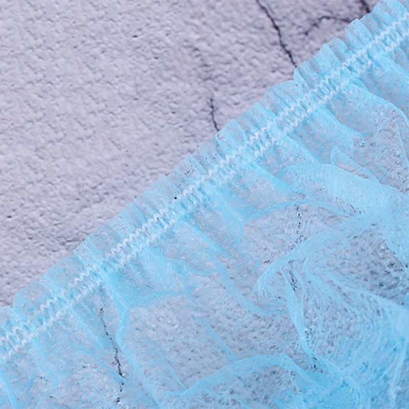 

500 PCS Disposable Non-Woven Cap Dust-Proof Strip Hat Daily Necessities Beauty Salon Cap Protection Mushroom Cap