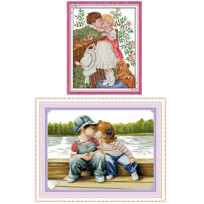 Набор вышитых крестиков серии &quotневинность&quot DMC14CT для вышивки крестиком набор