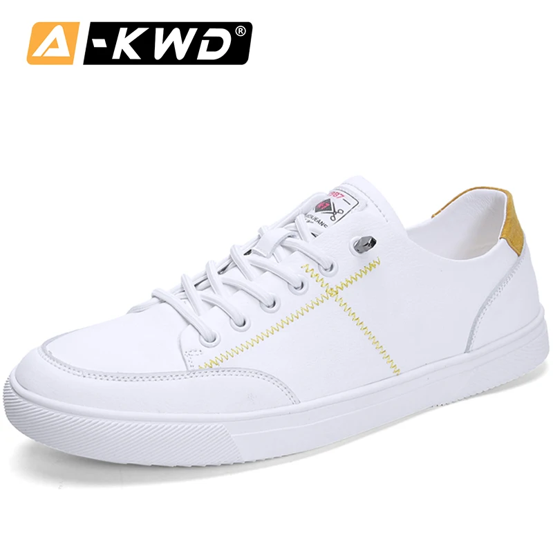 Кроссовки мужские из ПУ кожи дышащие без шнуровки белые желтые красные 39 |