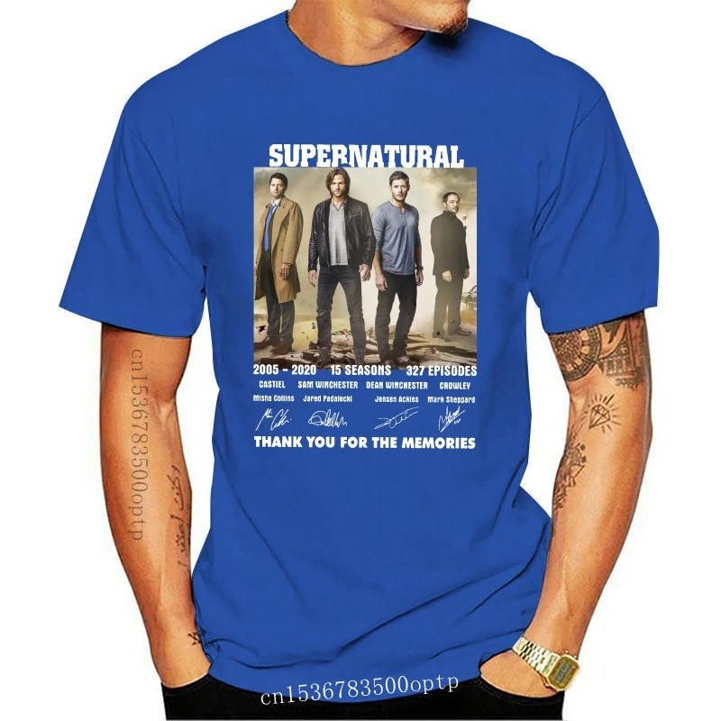 

Новая супернатуральная футболка с надписью 15 сезонов 327, футболка с эпизодами, размер S-5XL