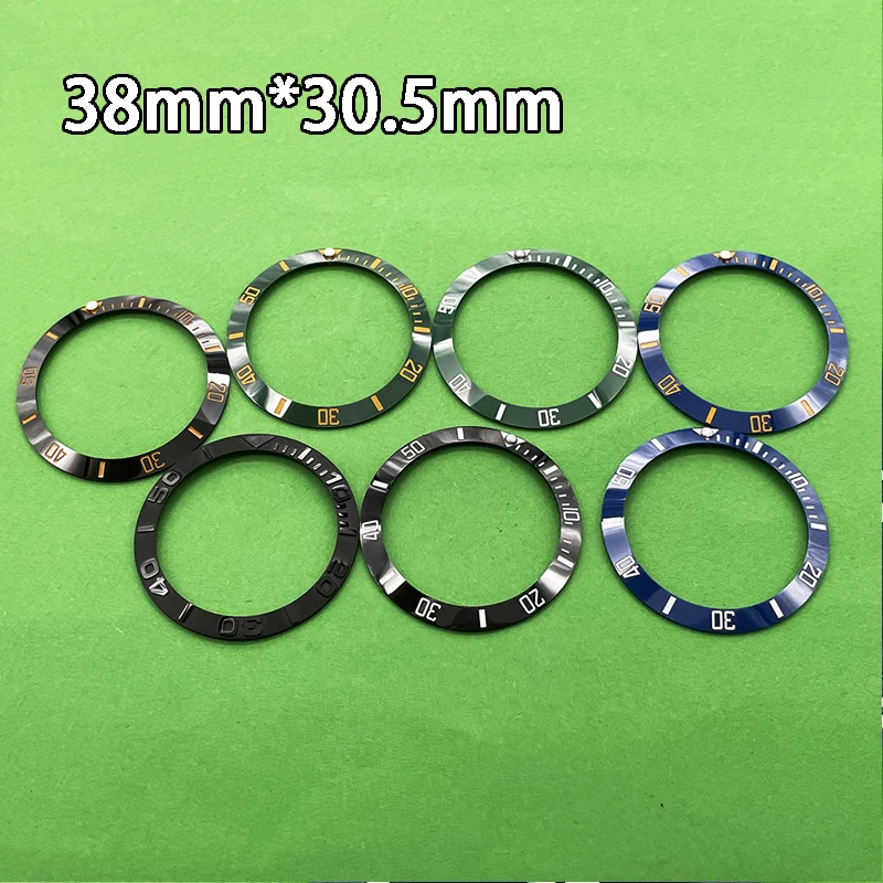 

38*30.5mm Watch Bezel Face Ceramic Insert For 40mm Submariner Automatic Mens Watches Replace Accessories