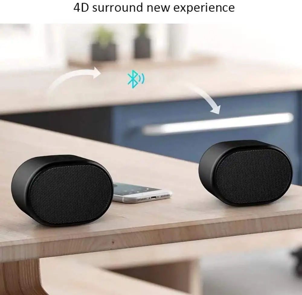 Фото Мини Bluetooth-динамик TWS беспроводная Портативная колонка s IPX6 с объемным звуком 360 Мини Bluetooth-динамик TWS беспроводная Портативная колонка s IPX6 с объемным звуком 360