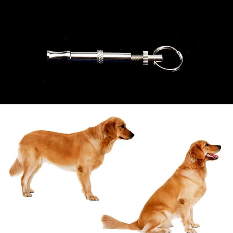 

Pet Dog Whistle Stop Barking Flute Puppy Animal Training Ultrasonic Sound Repeller Keychain In Stock