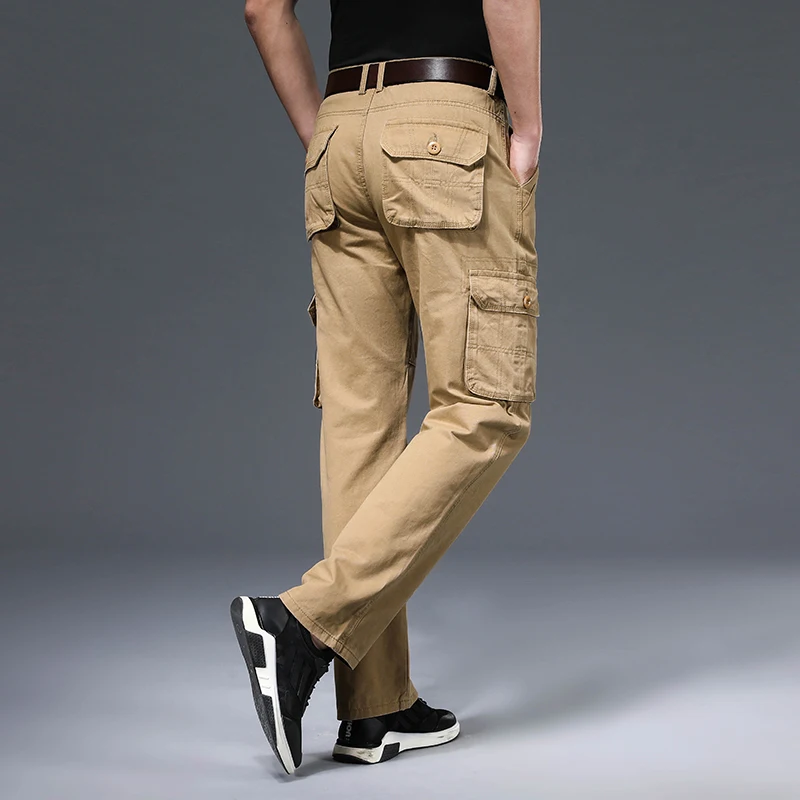 

Men's casual overalls Regular version 98% cotton Outdoor safari style Pocket men's pants streetwear men