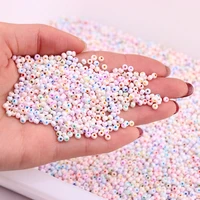 3mm 80 uniform round glass seedbeads mixed ab oling cream colors glass bead for diy handmade bracelet jewelry accessories 330pc