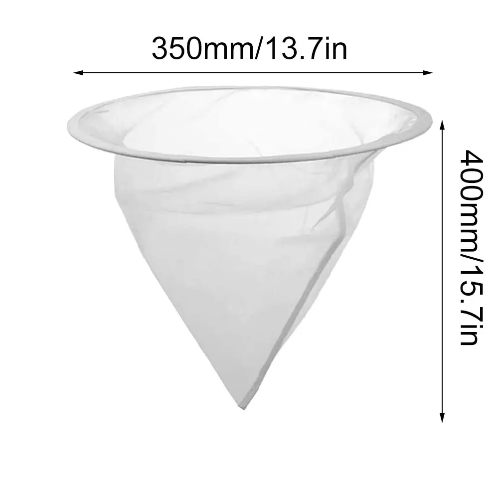 

Honey Filter Cone Fine Mesh Nylon Cone-Shape Strainer Fiber Bee Purifier Beehive Tools Strainer Net Apiary Sieve Equipment White