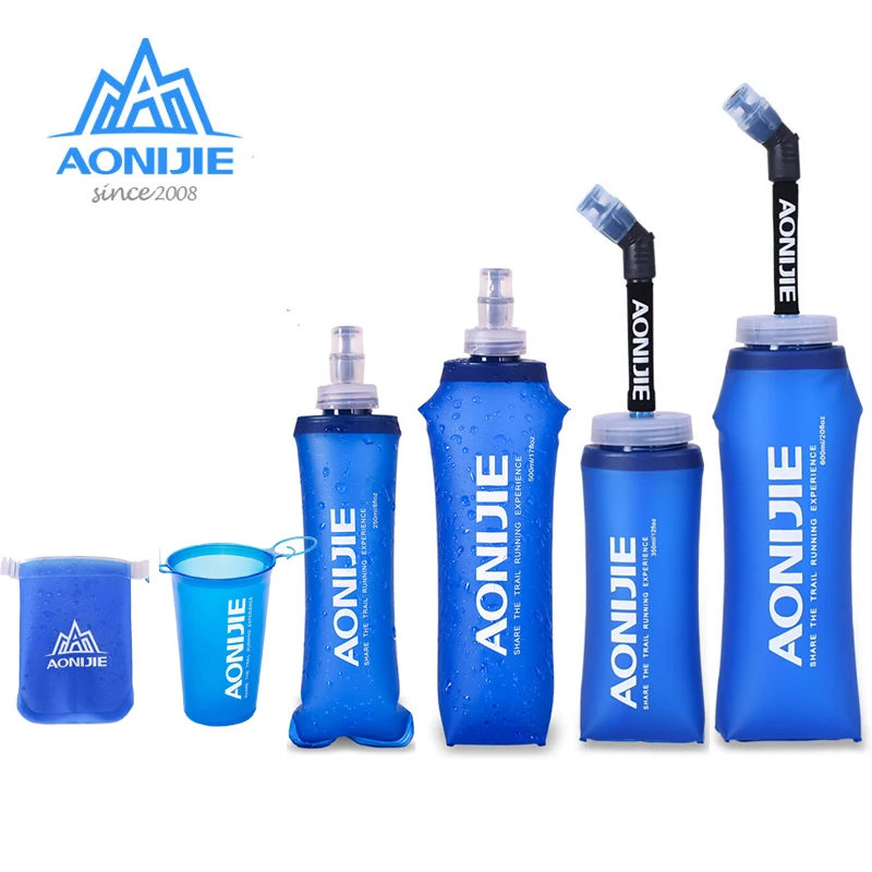AONIJIE New SD16 170 мл 200 250 350 600 бутылка для воды бега спорта велосипеда Складная