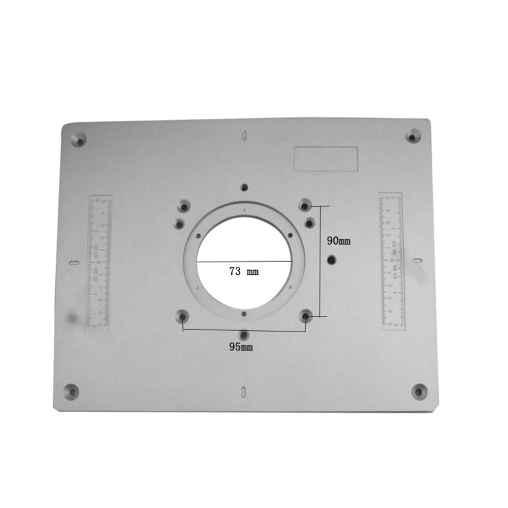 

Woodworking Trimming Machine Router Table Insert Board Engraving Flip Board Multi-functional DIY Fine Tuning Aluminum Trimmer