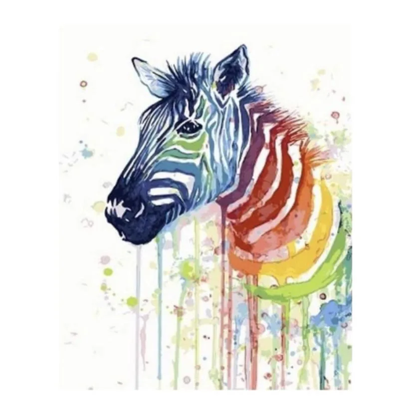 Олень DIY живопись по номерам ручная роспись животные краска наборы домашний