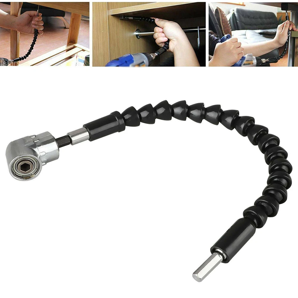 

2-in-1 Right Angle Drill Flexible Shaft Bits Extension Screwdriver Bit Holder