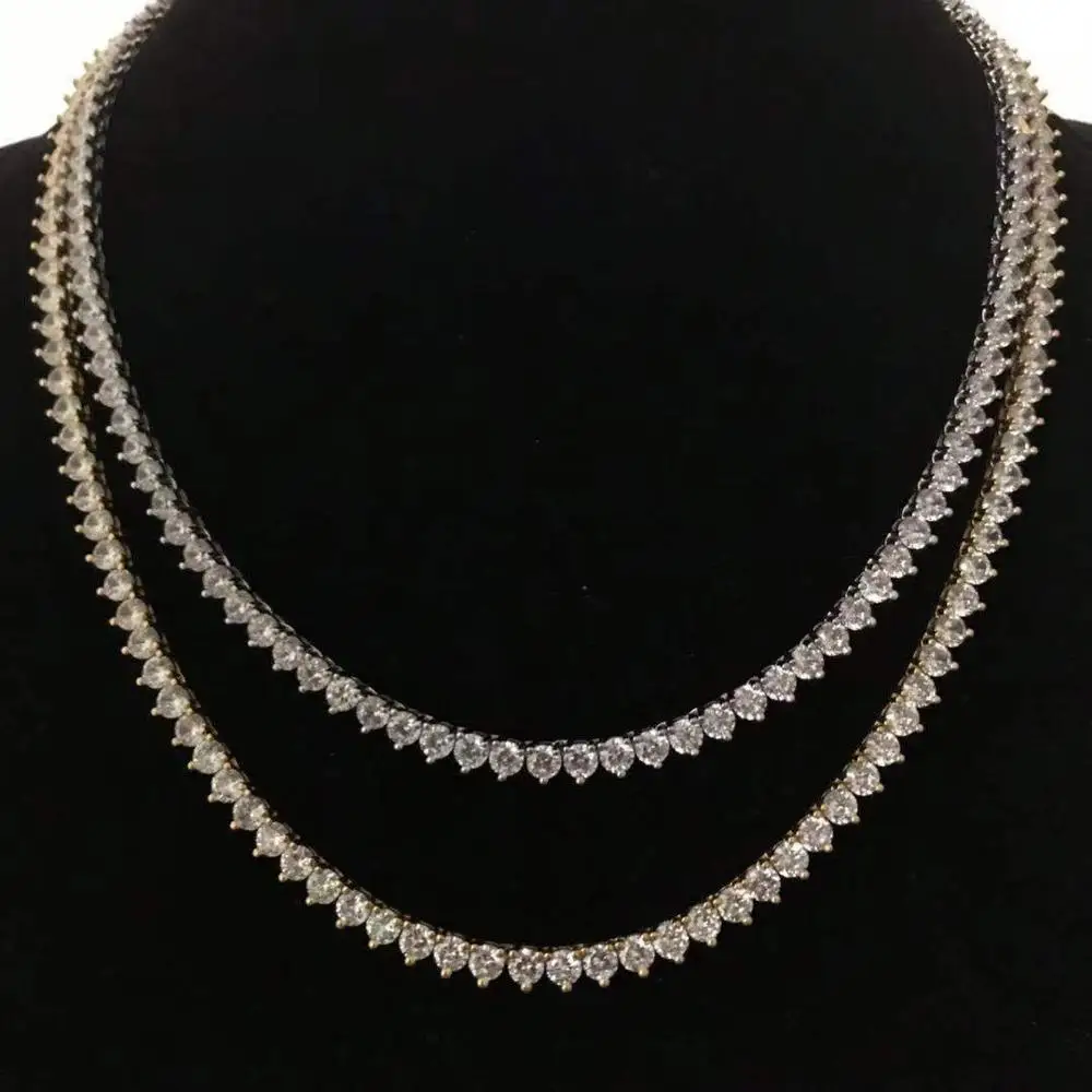 3 зубец теннисная цепочка оптовая продажа Прямая поставка ювелирных