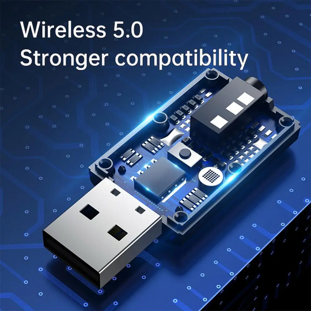 Bluetooth 5 0 адаптер USB беспроводной передатчик приемник Музыка Аудио для ПК ТВ