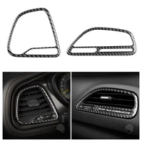 genuine carbon fiber for dodge challenger 2015 up car dashboard side air outlet cover trim car styling