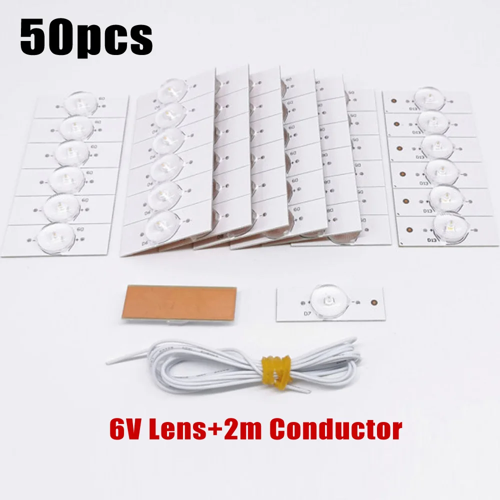 

Bulb Lamp Bead 3V 6V Board Equipment For 32-65 Inch LED TV Repair 50pcs