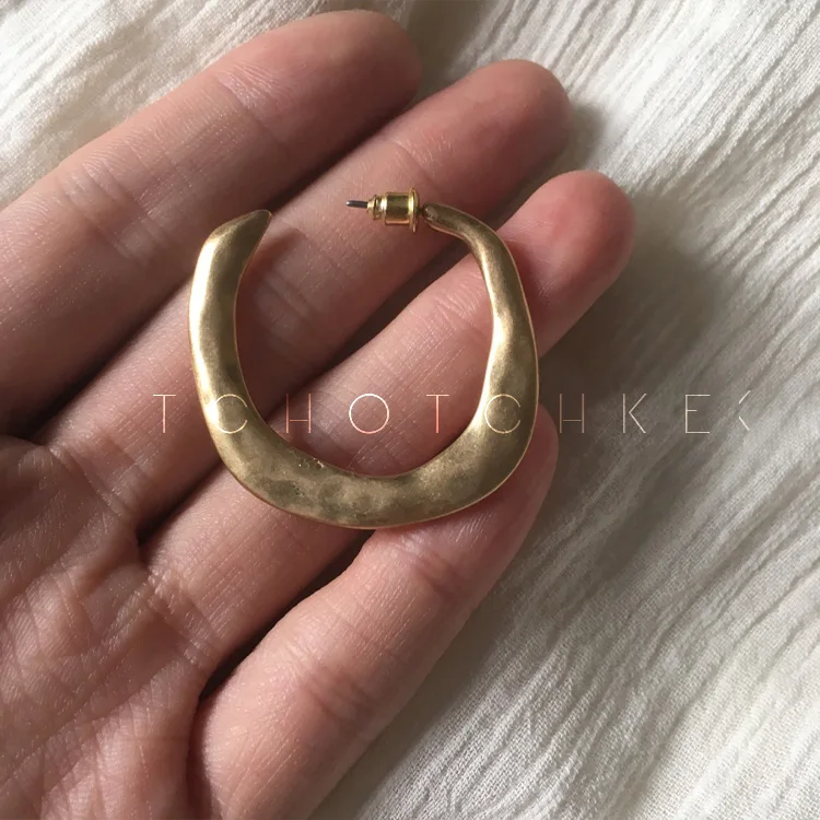 

Timeless Wonder Glam Retro Geo Irregular CC Stud Earrings Party Top Gift Punk Neat Trendy Rock Pop Prom Gothic Boho Hip Hop 9452