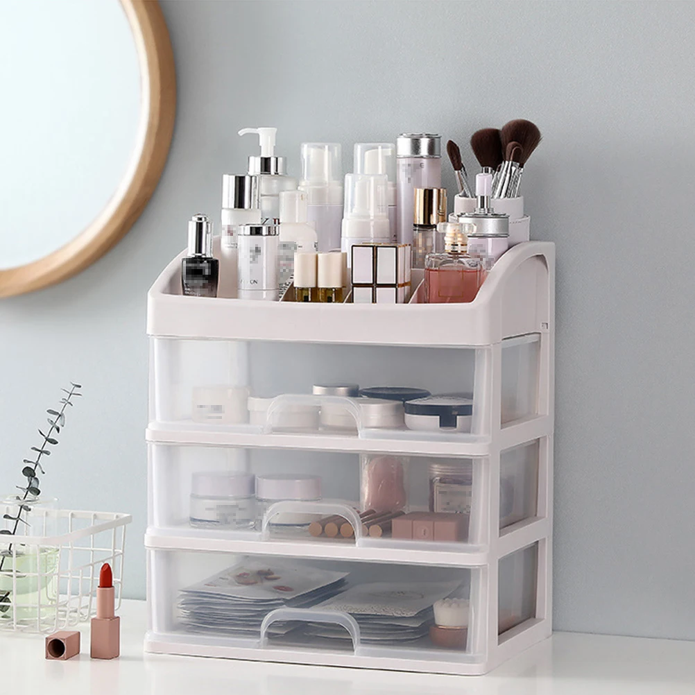 

2021 New Makeup Organizer Drawers Plastic Cosmetic Storage Box Jewelry Container Make Up Case Makeup Brush Holder Organizers Box