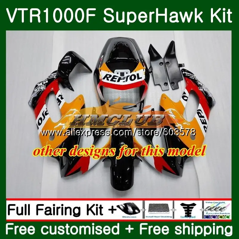 Корпус для HONDA SuperHawk VTR1000F 1997 2005 Hot purple 86CL.86 VTR1000 F VTR 1000 1000F 97 98 99 00 01 02 03 04 05