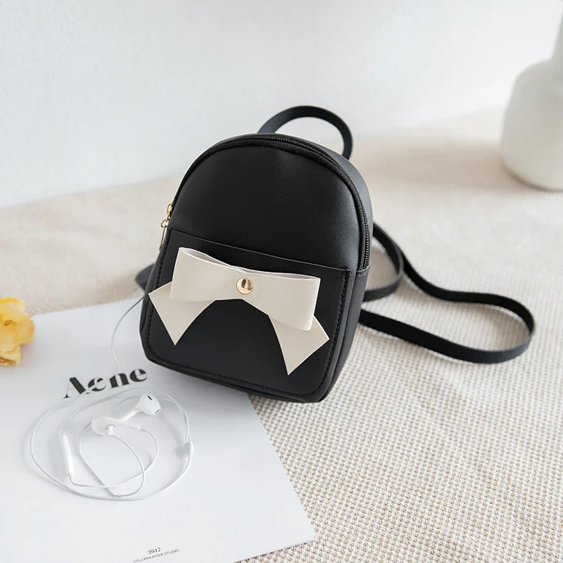 Сумка для девочек новинка 2019 Корейская мини-сумка на плечо с галстуком-бабочкой