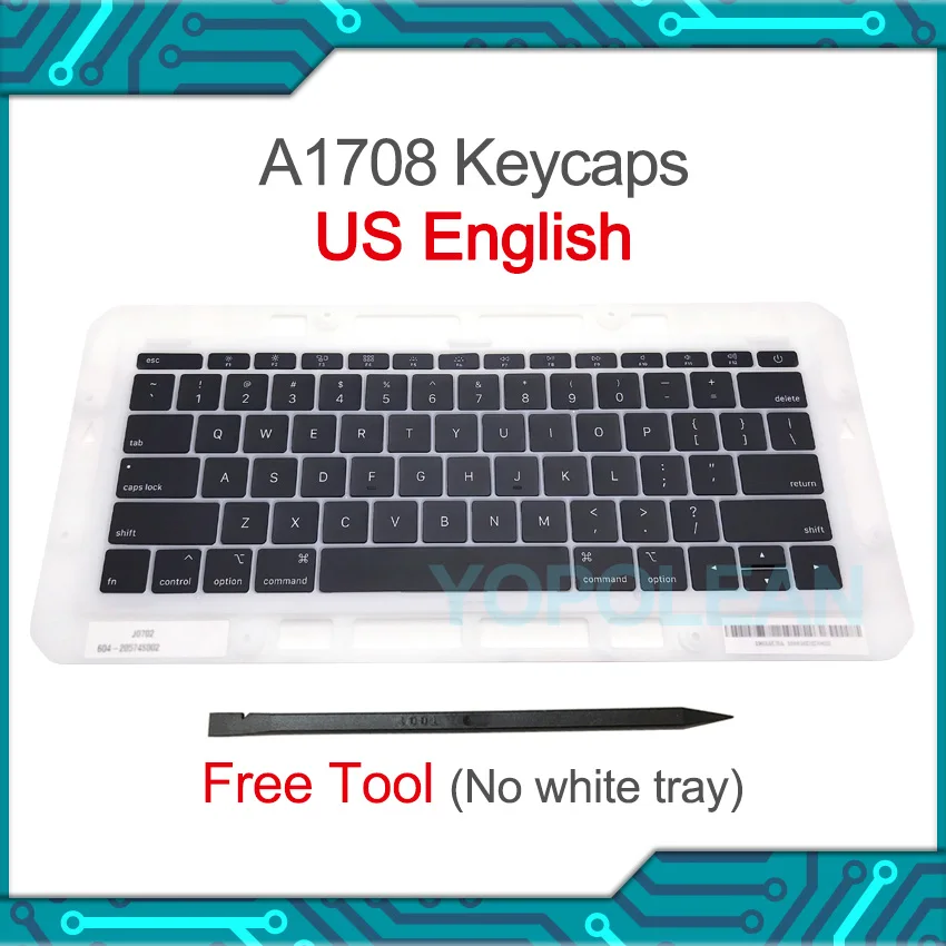 Полный комплект колпачков клавиш клавиатуры США для Macbook Pro Retina 13 дюймов A1708 2016 2017