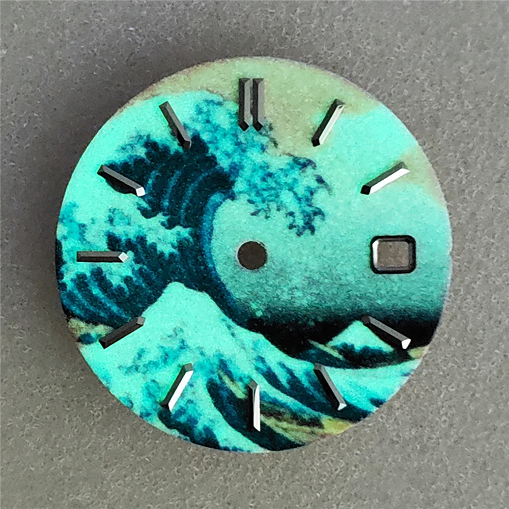 

28.5mm Full Luminous Watch Dial for ETA 2824 Kanagawa Surfing Dial for 8215 8200 821A 2836 Watch Movement for Mingzhu 2813 Watch