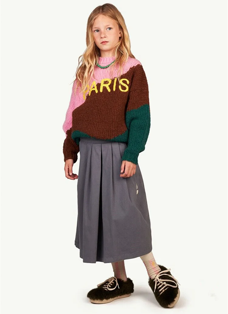 Детский вязаный пуловер в стиле ретро от бренда Tao Осень-зима 2021 | Мать и ребенок