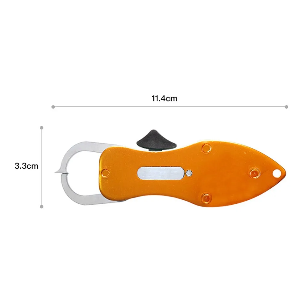 

Portable Mini Fish Grip Clamp Pliers Strong Grabber Gripper Tool Fish Lip Clip Folding Gripper Single-handed Pull Buckle Pesca