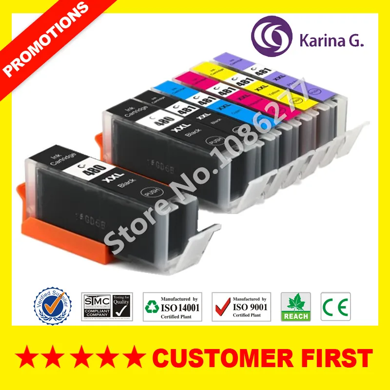 Совместимый картридж для Canon PGI480 CLI481 чернильный PIXMA TS8140 TS9140 и т. Д. д.|Чернильные