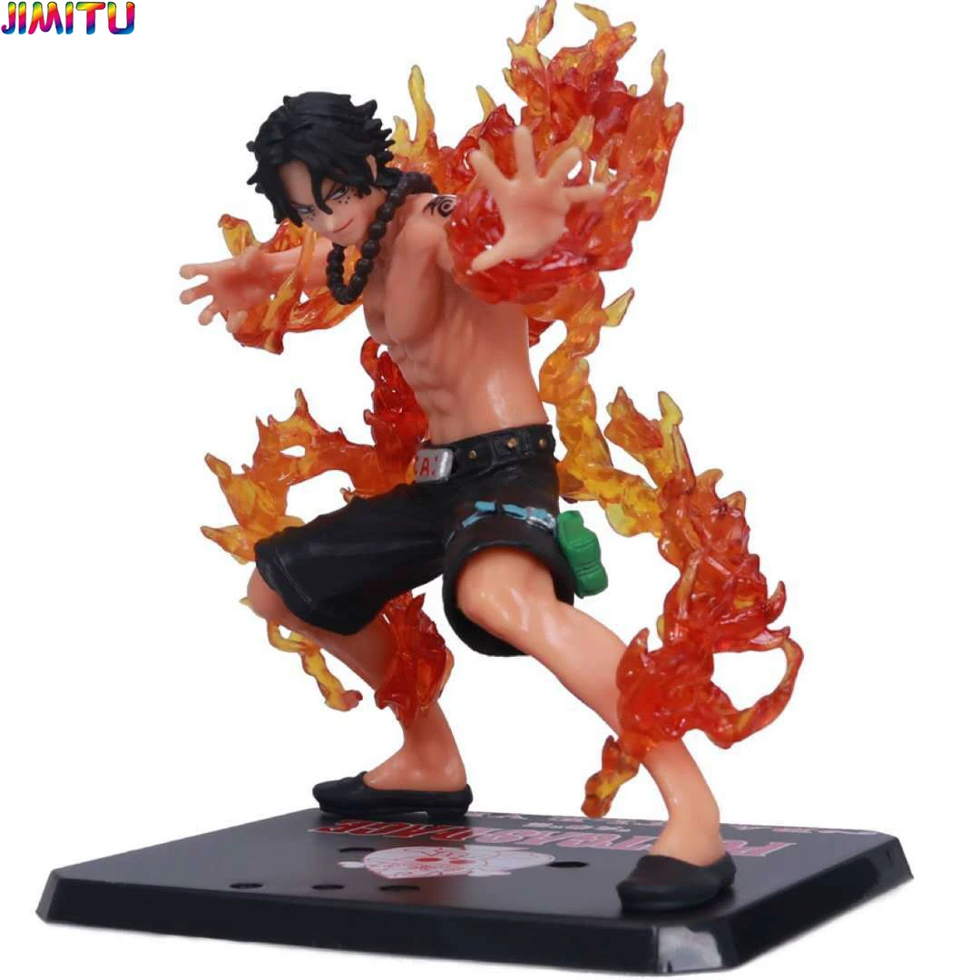 

Anime Portgas D Ace Fire Battle Style PVC Action Figure Model Toys Original Box Lufy Brother Ace Collectible Figurines Toys 14cm