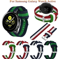 fashion nylon strap watchbands for samsung galaxy watch active 2 40mm 44mm active2 band bracelet replacement 20mm wristband belt