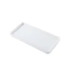 Прямоугольные фарфоровые подносы, 2 шт.1 шт., подносы для хранения в ванной, керамическая основа, поддон для хранения, поднос для подачи еды для KTV, отеля