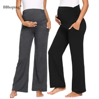 womens maternity pants widestraight pregnancy fold over lounge trousers maternity over belly pants pregnancy yoga sweatpants