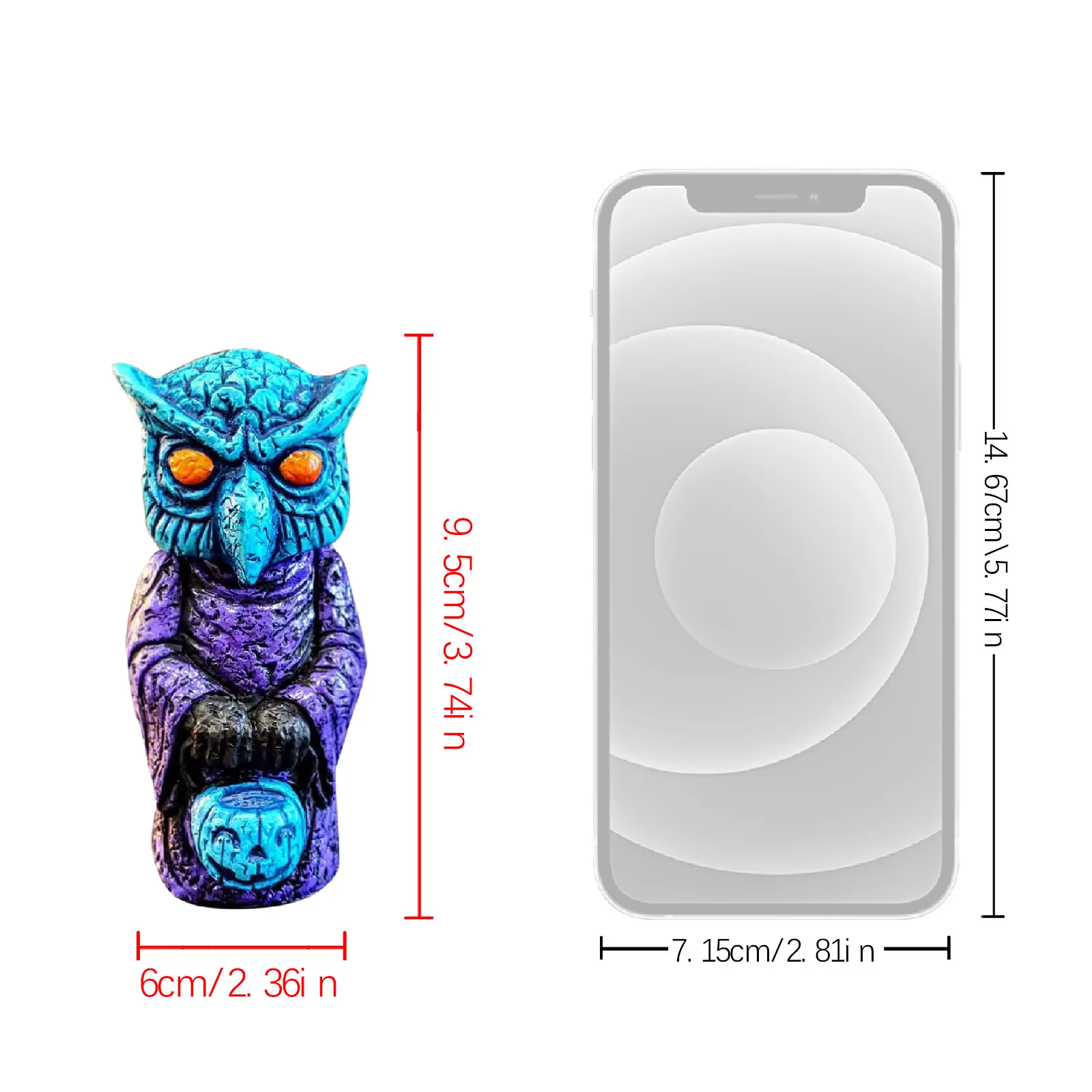 

Horror Midnight Ritual Statue Painted Resin Crafts Ornament Halloween Props Decoration For Home Bedroom Garden New Dropship #089