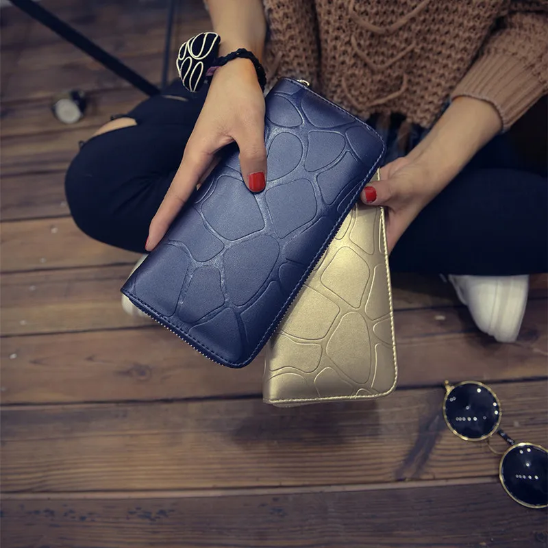 

New Arrival Women PU Leather Purse Large Capacity Money Handbag Card Holders Phone Case Wallet