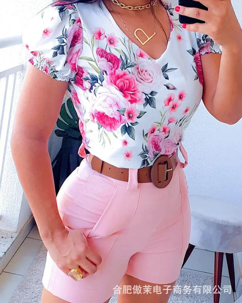 

2021 Summer New Women's Casual 2 Piece Set