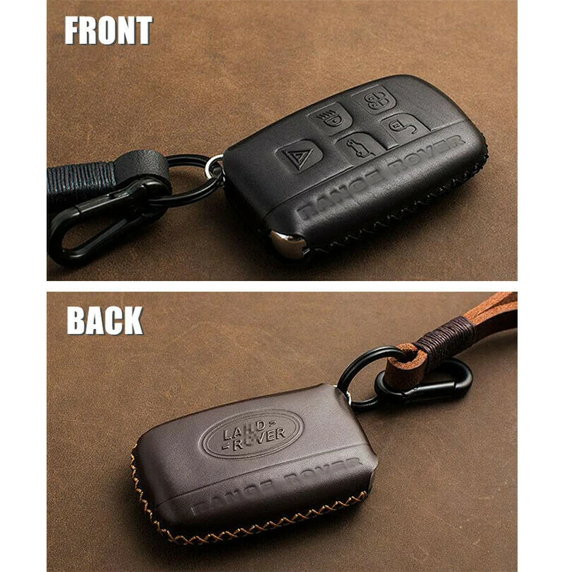 Кожаный чехол для ключей ручной работы автомобиля Land Rover Range Evoque Discovery кожаный