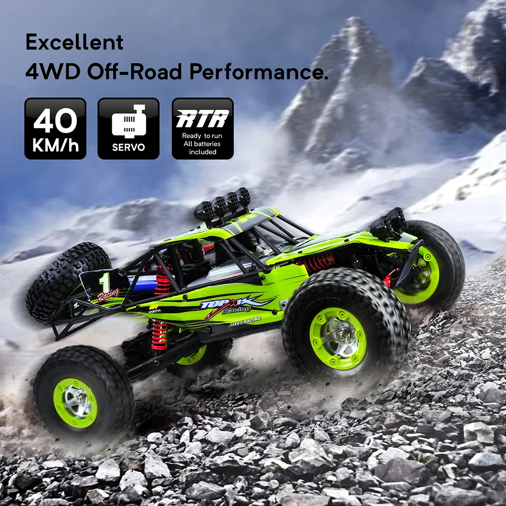 Радиоуправляемая машина 1/12 масштаб 40 км/ч высокая скорость 2 4G 4WD RTR Rc Внедорожник