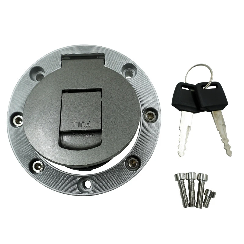 

Fuel Gas Tank Lock, Aluminum Alloy Motorcycle Fuel Gas Tank Cap Cover Lock with Keys for FZR250/450/600/750